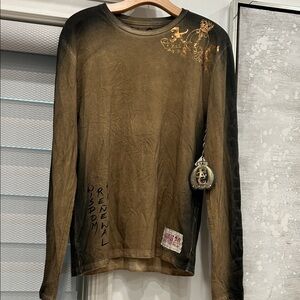 Long Sleeve Graphic Tee made with Swarovski Elements Detail